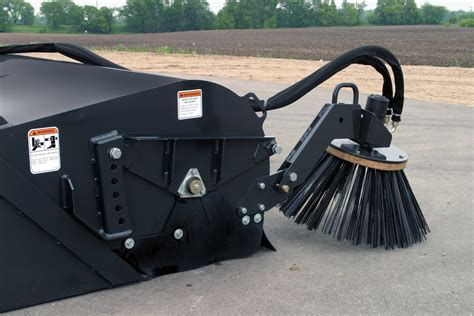 using skid steer pick up broom|rotary broom for skid steer.